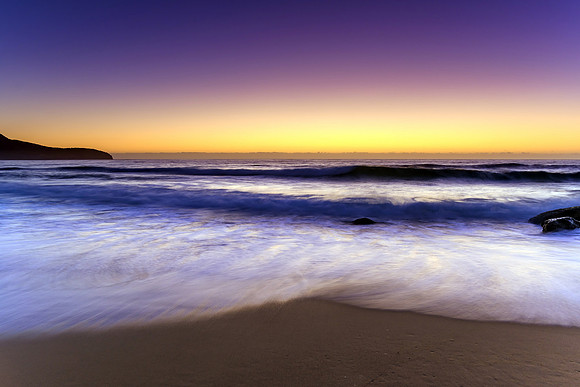 Purples and Orange - Shades of a Dawn Seascape