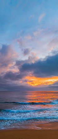 Northern Beaches Sunrise at the seaside with rain clouds