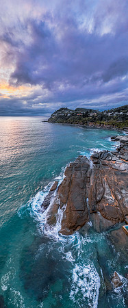 Northern Beaches Sunrise at the seaside with rain clouds