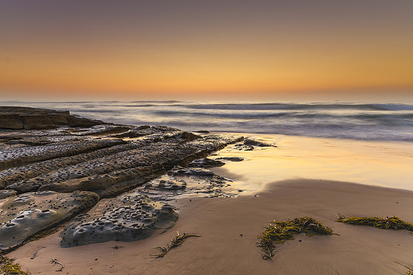 Shades of Brown Sunrise Seascape