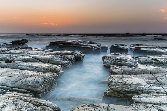 Coastal Sunrise and Rock Platform