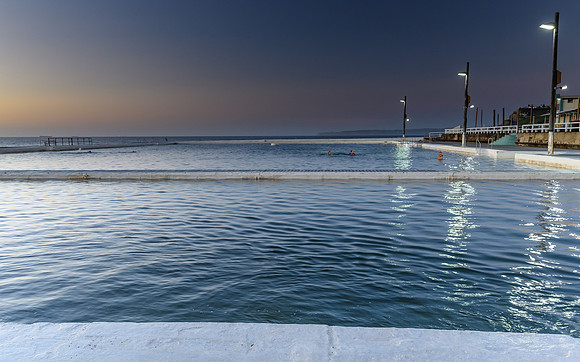 Dawn at the Newcastle Baths