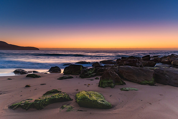 Purples and Orange - Shades of a Dawn Seascape