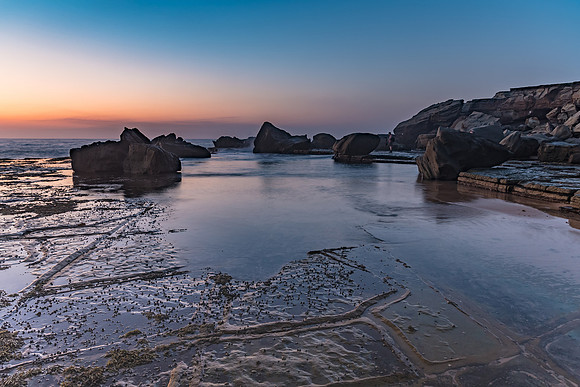 Clear Skies and Dawn Seascape