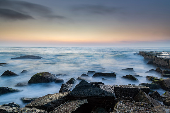 Rocky Sunrise Seascape