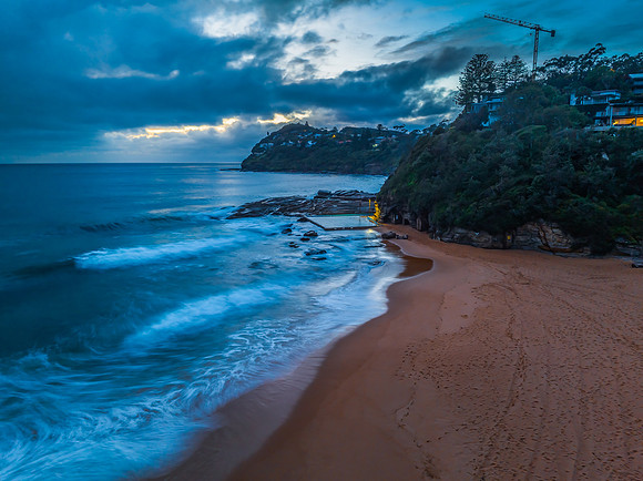 Northern Beaches Sunrise at the seaside with rain clouds