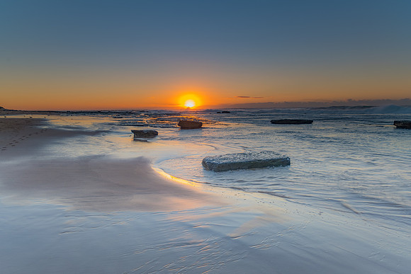 Clear Skies Sunrise Seascape