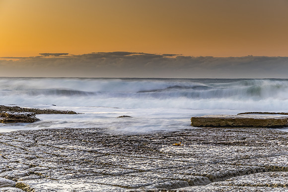 Clear Skies Sunrise Seascape and Tessellated Pavement