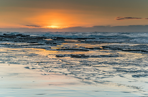 Clear Skies Sunrise Seascape