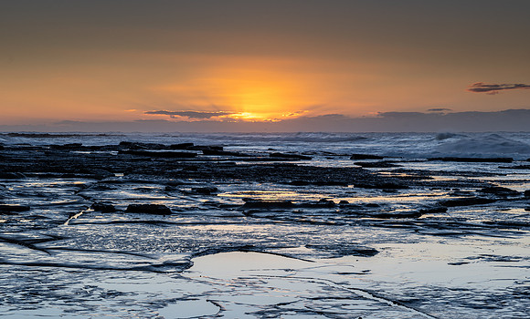 Clear Skies Sunrise Seascape