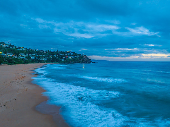 Northern Beaches Sunrise at the seaside with rain clouds