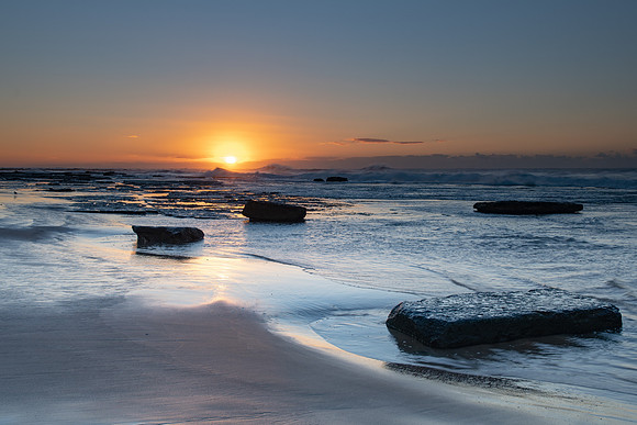 Clear Skies Sunrise Seascape