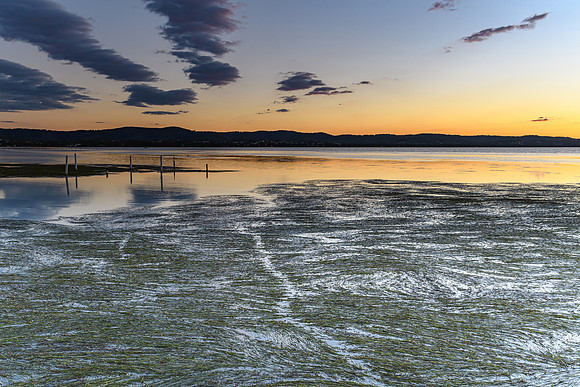 Smattering of Clouds and Sunset at Long Jetty