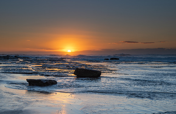 Clear Skies Sunrise Seascape
