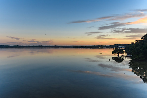 Sunset River Waterscape