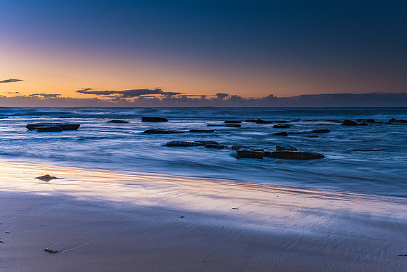 Clear Skies Sunrise Seascape