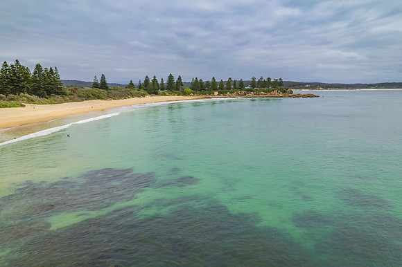 Morning views scenic seascape at Bermagui