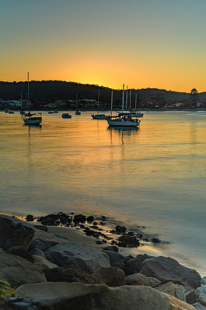 Clear Skies Sunrise over the Bay