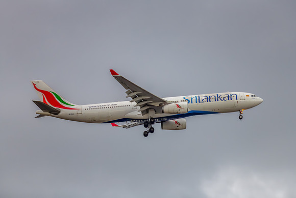 4R-ALL SriLankan Airlines Airbus A330-343 in the overcast sky
