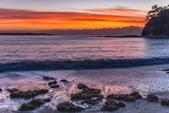 Colourful Streaky Clouds Sunrise Seascape