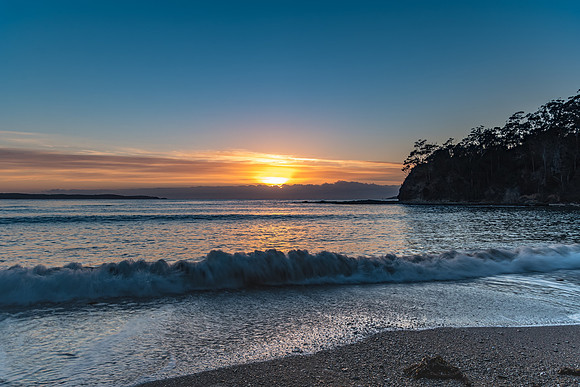 Colourful Streaky Clouds Sunrise Seascape