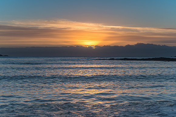 Colourful Streaky Clouds Sunrise Seascape