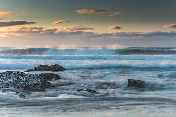 Turbulent Seas at Malua Bay - Sunrise Seascape