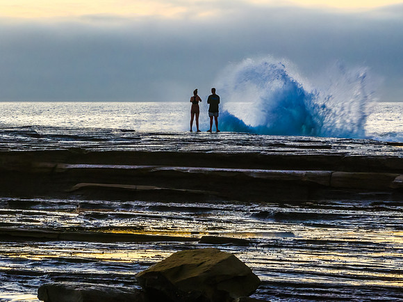 Sunrise, romance and a foggy seascape
