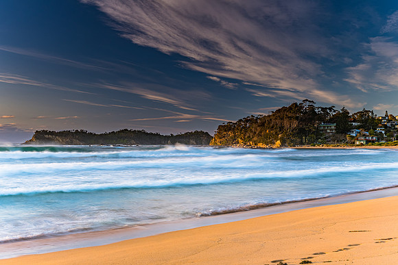 Wild Surf at Malua Bay - Sunrise Seascape