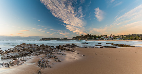 Wild Surf at Malua Bay - Sunrise Seascape
