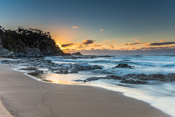 Wild Surf at Malua Bay - Sunrise Seascape