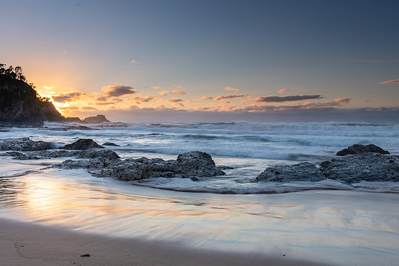 Wild Surf at Malua Bay - Sunrise Seascape