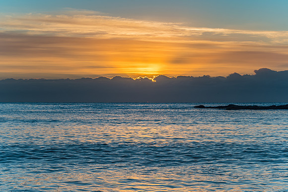 Colourful Streaky Clouds Sunrise Seascape