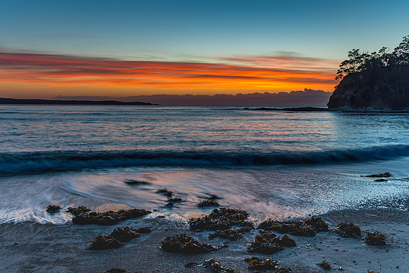 Colourful Streaky Clouds Sunrise Seascape