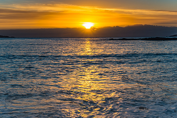 Colourful Streaky Clouds Sunrise Seascape