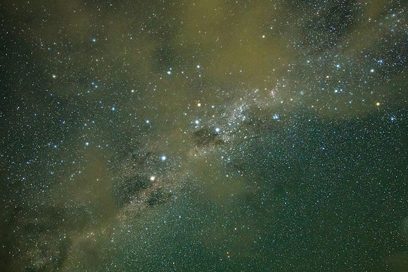 The Milky Way Galaxy with some light cloud