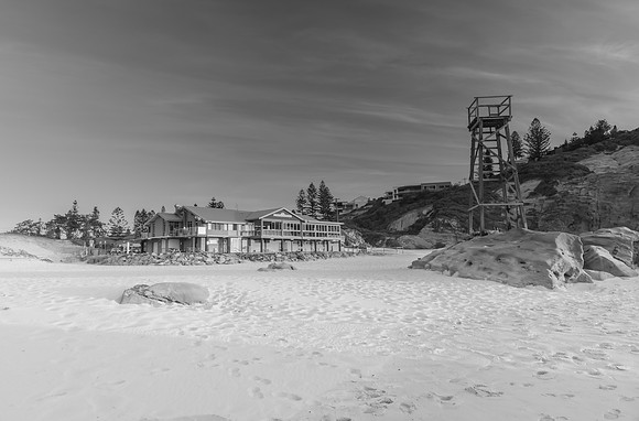 Redhead Surf Life Saving Club in Black and White