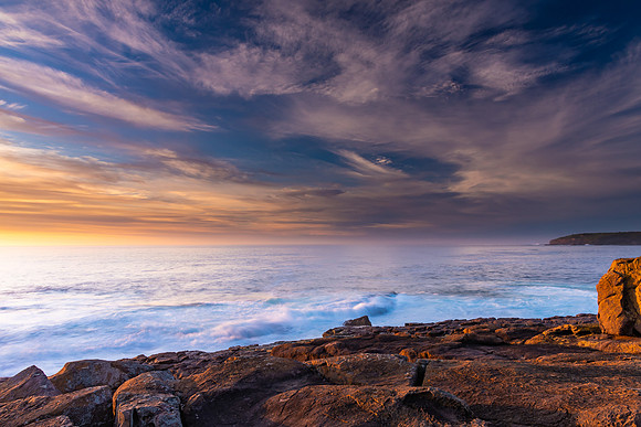 Colourful Sunrise Seascape Panorama