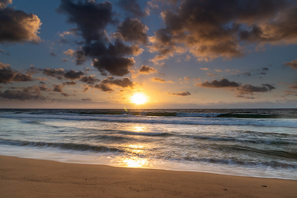Clouds, sea and surf sunrise seasape