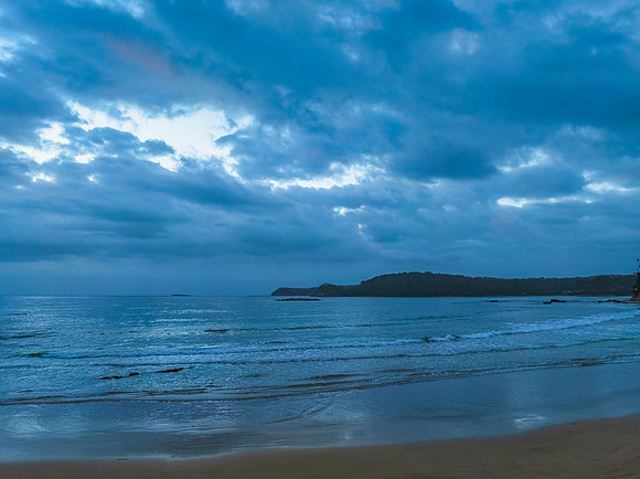 Cloudy Sunrise Seascape at Denhams Beach