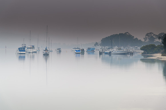 Touch of Blue - Smoke Haze Waterscape