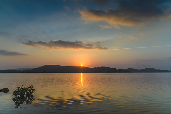 Clouds and Reflections - Bay Waterscape