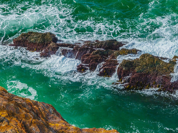 Aerial views over Guerilla Bay - Batemans Bay
