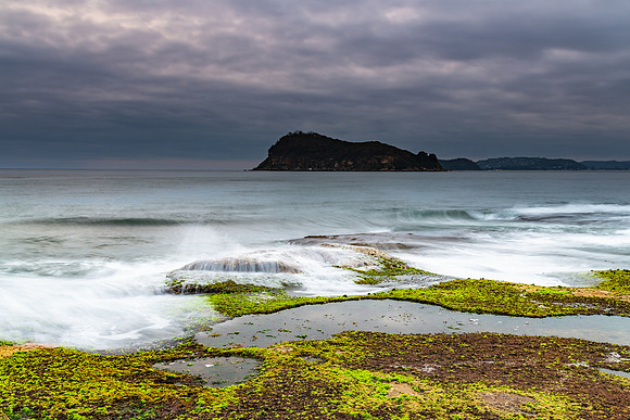 Cloud Cover rolling in for Sunrise over the Sea