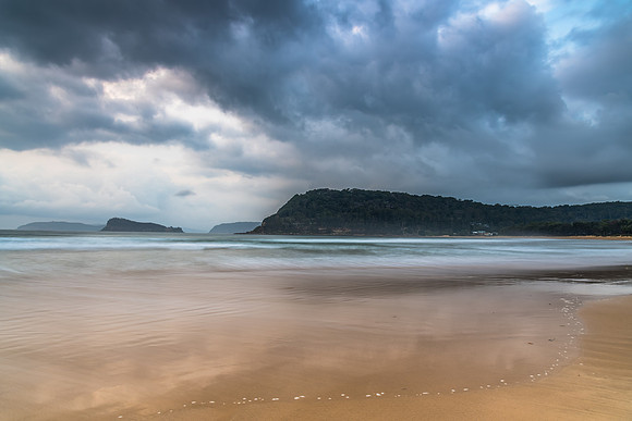 Cloudy Sunrise Seascape