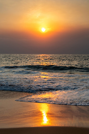 Smoky Summer Sun Seascape