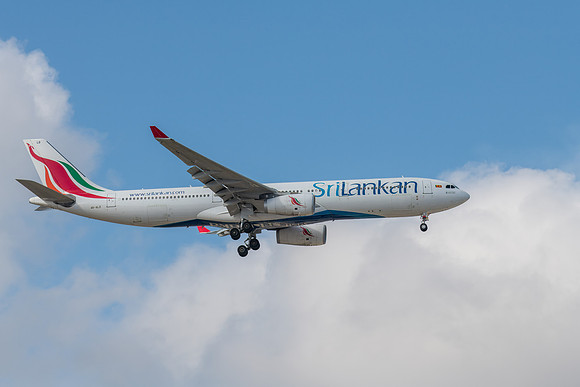 4R-ALO - Airbus A330-343 - SriLankan Airlines flying in the ligh