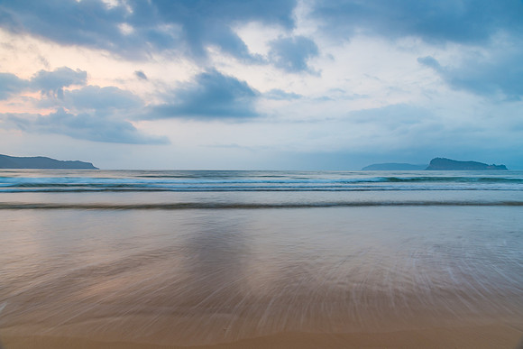 Cloudy Sunrise Seascape
