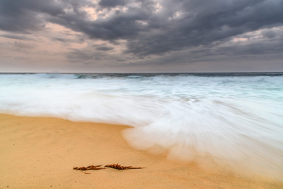 Rain Clouds and Early Morning Seascape