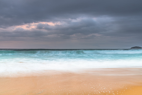 Rain Clouds and Early Morning Seascape